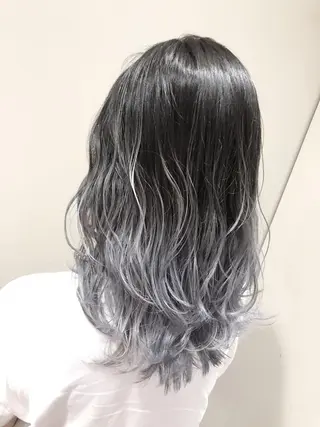 セミロング カラー 💓シールエクステ ルミエールのヘアスタイル