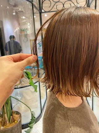 ショート ボブ韓国風レイヤー 髪質改善/畠中ケントのヘアスタイル