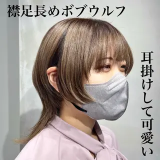 ミディアム 🐺立川のウルフ屋 さん🐺おかみ🐺のヘアスタイル