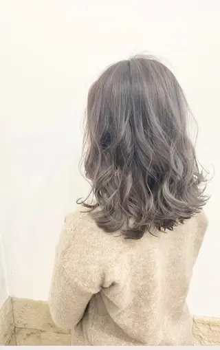 ロング カラー ヘアアレンジ メンズパーマ 特化中澤のヘアスタイル