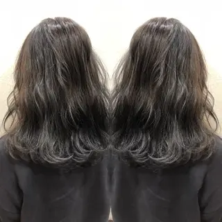 ミディアム カラー ♡美髪•艶髪♡砂川 なつきのヘアスタイル