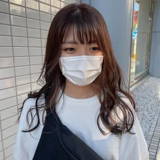 ロング カラー ヘアアレンジ なつき/艶ピンク/ girly hairのヘアスタイル