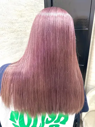 セミロング カラー 🦋高瀬寛菜🦋 韓国/ブリーチのヘアスタイル