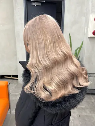 ロング カラー nico TOKYO 渋谷所属・ブリーチ ハイトーン 特化🌈フジタハルキのヘアスタイル