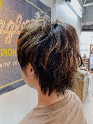 ショート カラー パーマ 代表 中島貴志のヘアスタイル