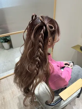 ロング 中村 友莉夏のヘアスタイル