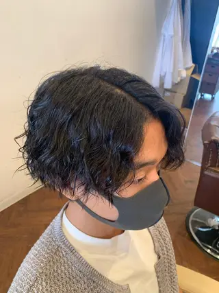 パーマ メンズ あべ ゆうかのヘアスタイル