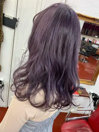 セミロング カラー ピンクベージュ/新潟 万代/高橋桃葉🍑のヘアスタイル