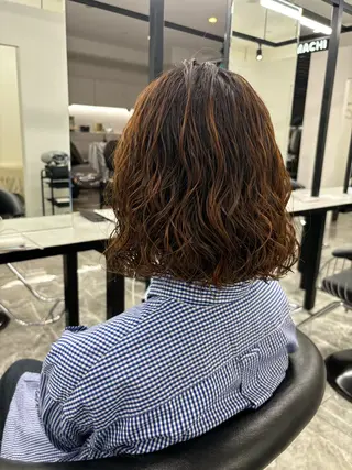 ショート パーマ 🍐シャドウパーマ メンズ特化/守岡🍐のヘアスタイル