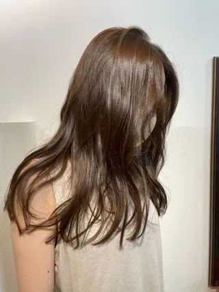 セミロング カラー メンズパーマ✨️村越 雄斗のヘアスタイル