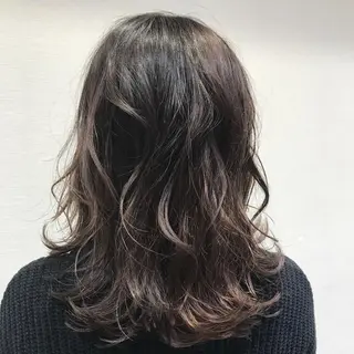 ミディアム カラー 韓国ヘア/耳ツボジュ エリー♡ayumuのヘアスタイル