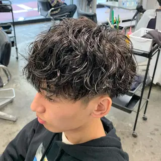 ショート パーマ メンズ メンズ特化美容師/ 藤戸 椋のヘアスタイル