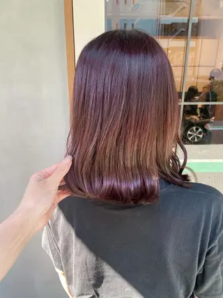 ミディアム カラー ENIF ヤマグチアツコのヘアスタイル