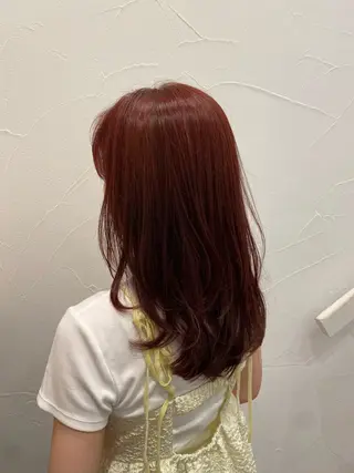 セミロング カラー Ash中目黒店 榊間茜のヘアスタイル