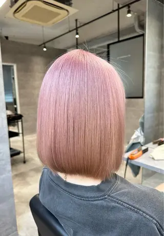 ミディアム カラー 川浪 ほほみのヘアスタイル