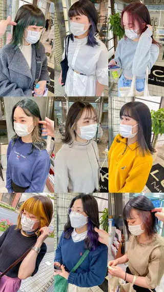 カラー 韓国風デザイン 💐MIZUKI💐のヘアスタイル