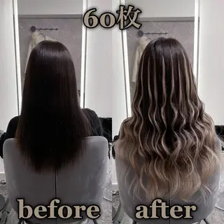 ロング KOSEI シールエクステのヘアスタイル