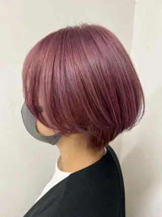 ショート カラー 福岡 拓実のヘアスタイル