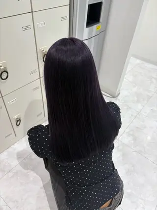 セミロング カラー 🤍ྀི透ける寒色 Cocoa🤍ྀིのヘアスタイル