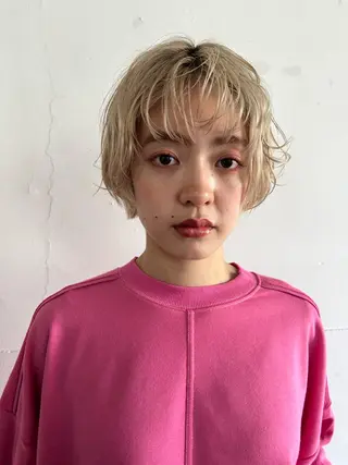 アイブロウ 小川真歩/パーマ /暖色オリーブのヘアスタイル