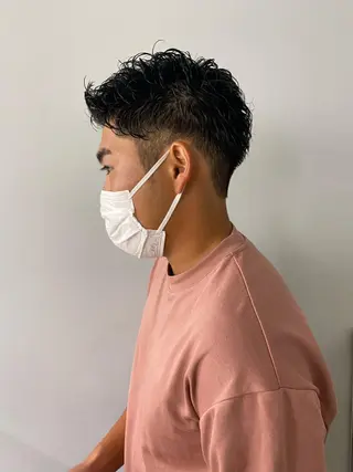 パーマ メンズ 津葉井 麗奈のヘアスタイル