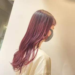 セミロング カラー 桑原 りゆのヘアスタイル