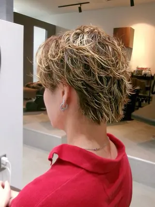 ショート カラー パーマ メンズ 🤩立川で垢抜け絶対 💇⭐️✂️石川雄登のヘアスタイル