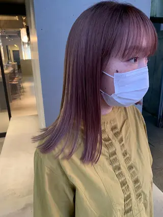 ミディアム カラー ブリーチ/アレンジ 天満/chihiroのヘアスタイル