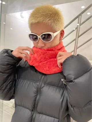 ショート カラー メンズ スパイラルパーマ 🌐hina⭐️のヘアスタイル