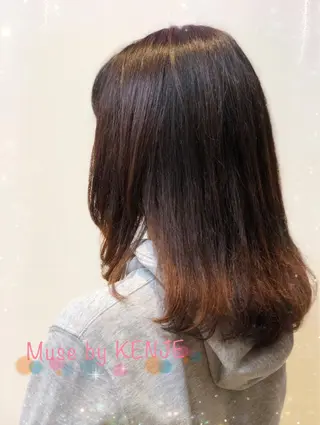 セミロング うる艶レイヤーカット hinakoのヘアスタイル