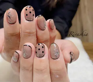 ネイル うる艶♡透明感ネイル Rirashiaのネイルデザイン