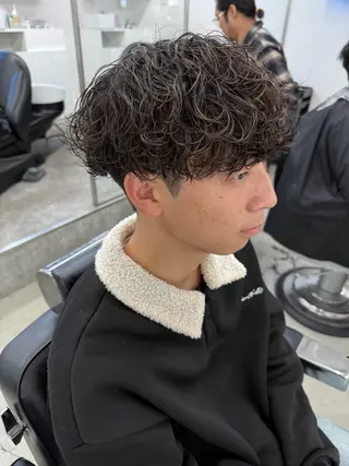 ショート パーマ メンズ 亀井隆汰/メンズ専門 パーマ特化美容師のヘアスタイル