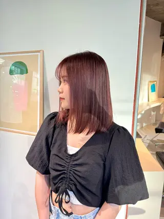 ミディアム カラー eto所属・髪質改善スペシャリス ト長尾勇弥/梅田中津のヘアスタイル