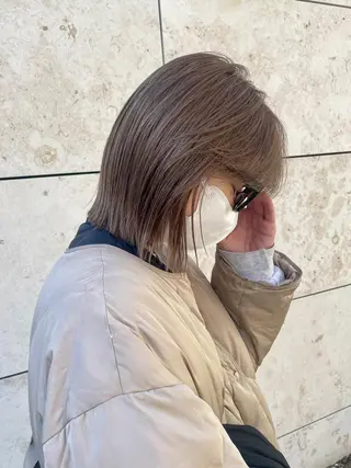 ショート カラー ボブ/レイヤー/ケア パーマ/リュウタのヘアスタイル