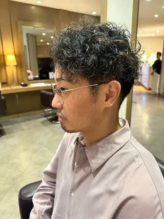 ショート カラー パーマ 横山 美由紀のヘアスタイル