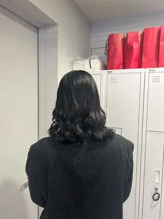 セミロング カラー aoi/暖色カラー/ プツッとボブ🎀のヘアスタイル