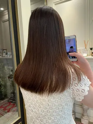 セミロング パーマ classic 新横浜所属・大人girly🛋️ 🤍yukakoのヘアスタイル