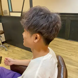 ショート メンズ ツヤ感/透明感カラー /蟹江/harunaのヘアスタイル