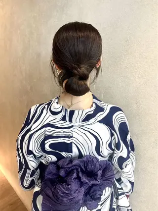 ロング ヘアアレンジ 暖色カラー/nail / miu 🌺❤︎のネイルデザイン