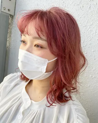 ミディアム カラー 後藤紗英/髪質改善 /オリーブベージュのヘアスタイル