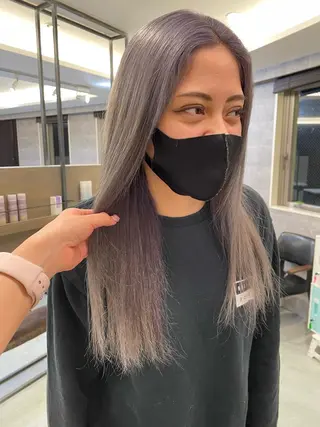 カラー 韓国ハイトーンカラー kana♡のヘアスタイル