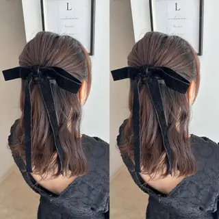 セミロング 🍒しの🍒 透明感カラー/カットのヘアスタイル