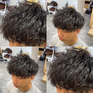 パーマ メンズ メンズ特化LIBER 石川玲央のヘアスタイル