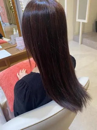 ロング カラー 梛木 唯のヘアスタイル