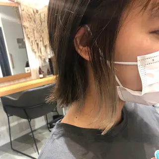 ショート カラー 細沼 葵のヘアスタイル