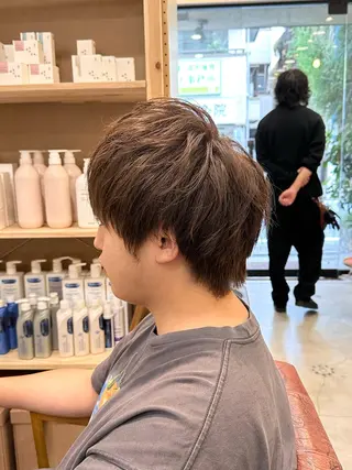 ショート カラー 村上 滉弥のヘアスタイル