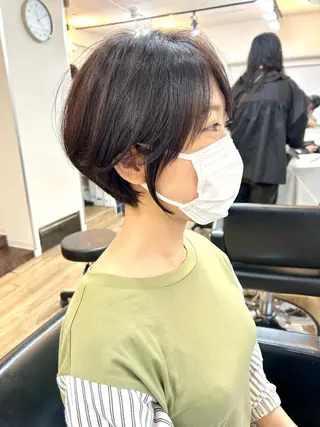 ショート カラー lab.by ioe中崎店所属・中北篤志 ショートボブのヘアスタイル