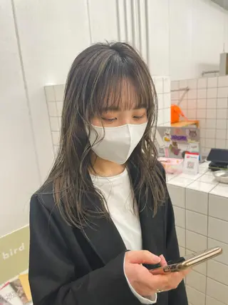 セミロング カラー 関 京磨のヘアスタイル