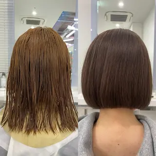 ショート ✨透明感、艶髪ヘア✨ 韓国ヘア特化💖のヘアスタイル