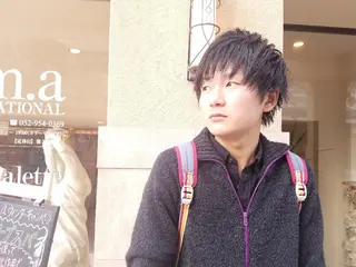 メンズ ショート EMANON名古屋所属・美谷添（ミヤゾエ） まどか大人ヘアサロンのヘアスタイル